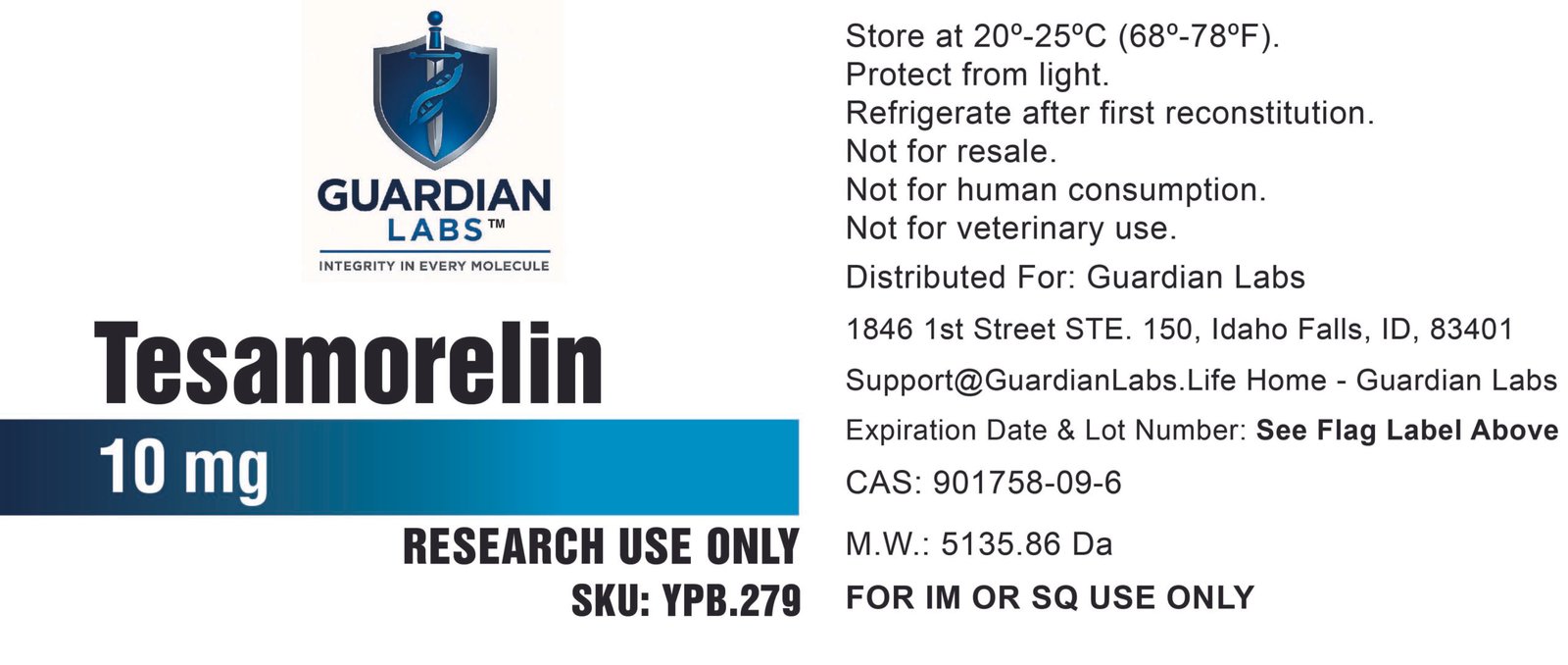 41YPB279 | Guardian Labs Label