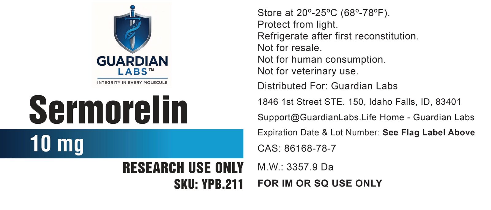 Sermorelin | Guardian Labs Label