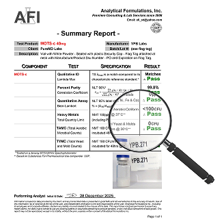AFI summary lab report